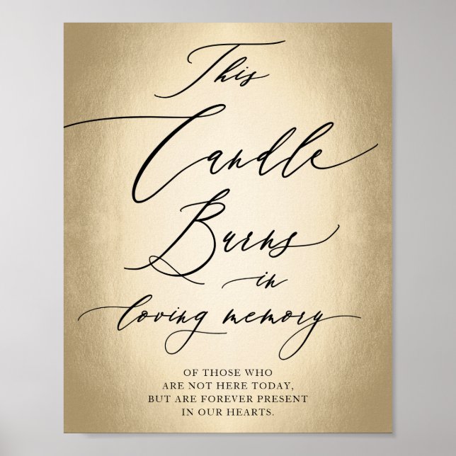 Poster Script De Caligrafia No Sinal De Casamento Da Memó (Frente)