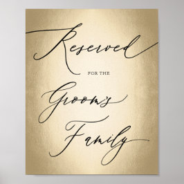 Poster Script De Caligrafia Reservado Para Sinais De Casa