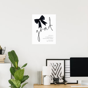 Poster Script de Formando Preto Bem-vindo à Festa de form