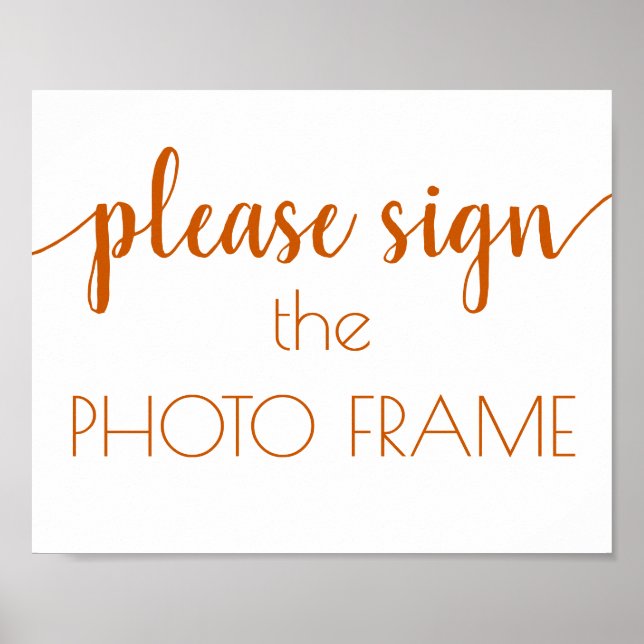 Poster Script de queda simples | Sinal de Fotografia Lara (Frente)