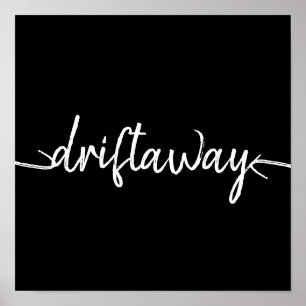 Poster script DRIFT AWAY náutico