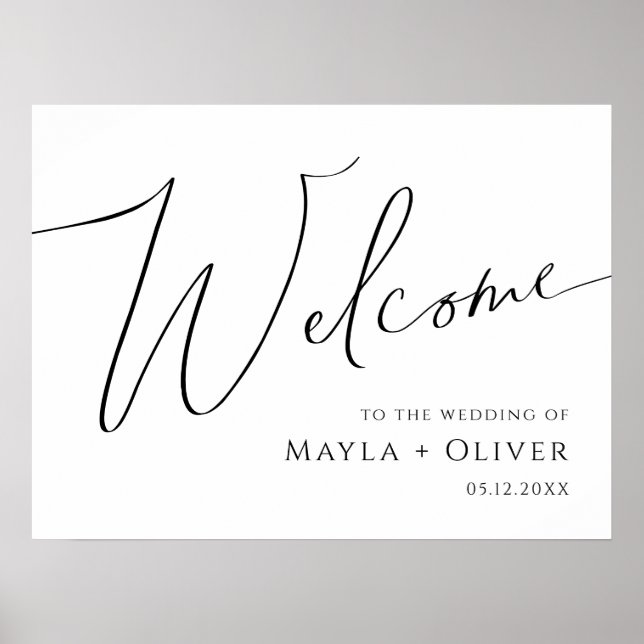 Poster Script Minimalista Whimsical (Frente)