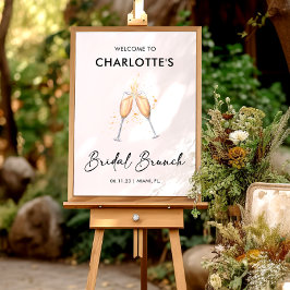 Poster Script Moderno | Bridal Brunch - Sinal de Boas-vin