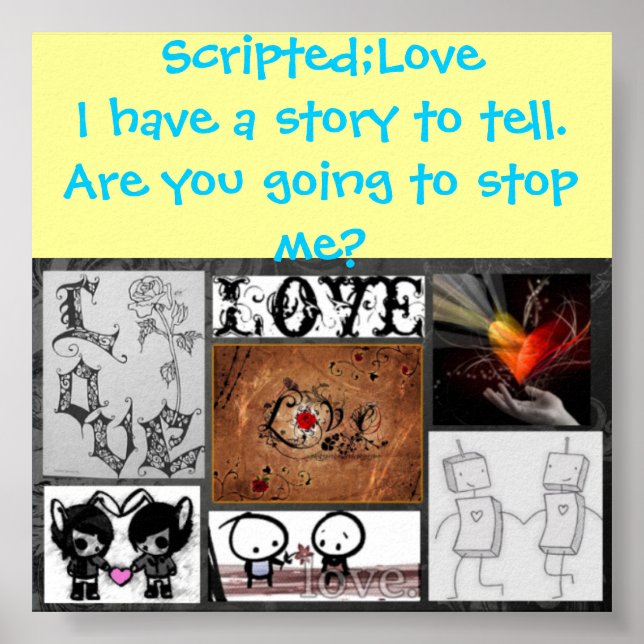 Poster Script;Poster de amor (Frente)