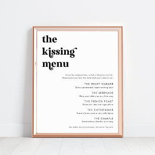 Poster Script Retroativo Moderno O Sinal De Casamento Do 