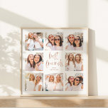 Poster Script Rosa Dourado Trendy Faux | Foto dos melhore<br><div class="desc">Este poster de tendências mostra oito das suas fotos favoritas de você e sua melhor amiga! As palavras "melhores amigos" aparecem no falso rosa gold parecem um roteiro moderno,  e há espaço para adicionar o nome de você e do seu melhor amigo num fundo branco.</div>