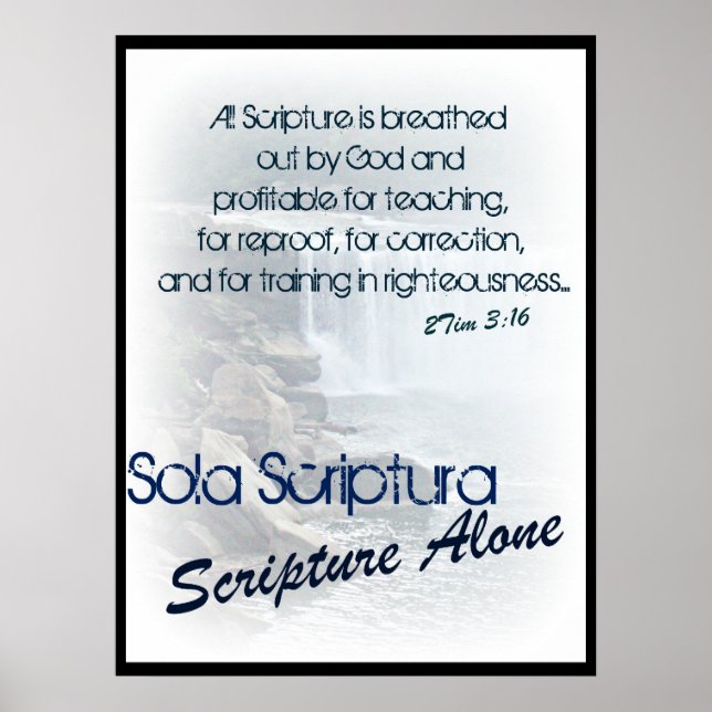 Póster Scriptura Sola/ scriptura sozinha (Frente)