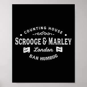 Poster Scrooge e Marley Counting House Christmas Carol