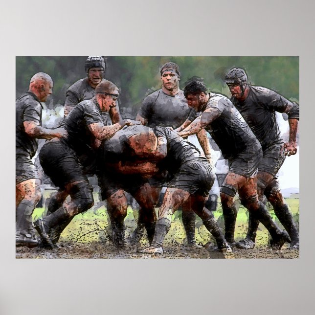 POSTER SCRUMMAGE RUGBY (Frente)