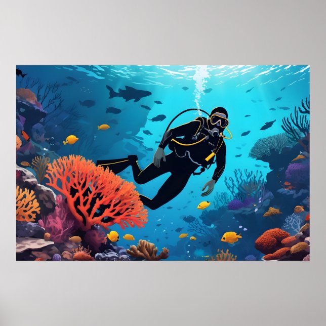 Poster Scuba Diver (Frente)