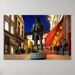 Póster Sculpture/Dublin de Phil Lynott