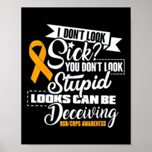 Poster Sd Crps Consciência Eu não pareço doente Você não 
