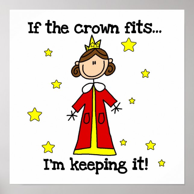 Poster Se a Coroa Ajustado (Frente)