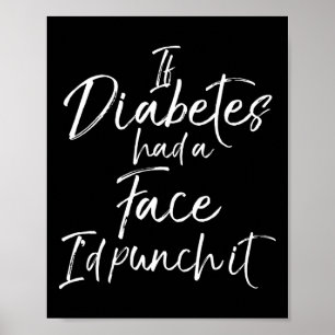 Poster Se a Diabetes tivesse um rosto, eu o prenderia com