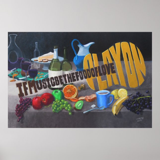 Poster Se A Música É A Comida Do Amor (Frente)