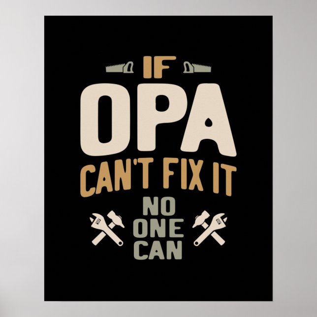 Poster Se a Opa não consegue consertá-la, ninguém pode -  (Frente)