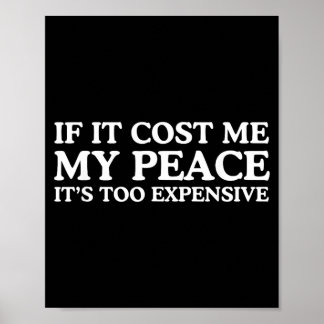 Poster Se a Paz Custar Muito Cara, Engraçado, Ousado