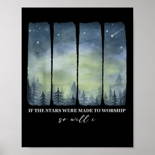 Poster Se As Estrelas Foram Feitas Ao Culto, Eu Irei Salm