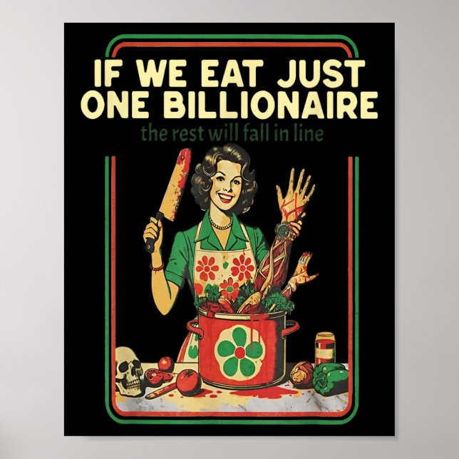Poster Se Comermos Apenas Um Bilionário, O Resto Cairá (Frente)