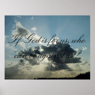 Poster Se Deus é para nós, quem pode estar contra nós?