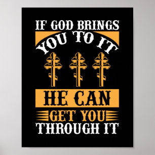 Poster Se Deus Lhe Trazer Para Isso Ele Pode Fazer Você 