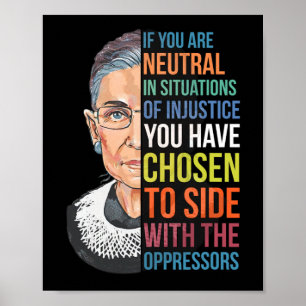 Poster Se É Neutro Em Situações De Injustiça