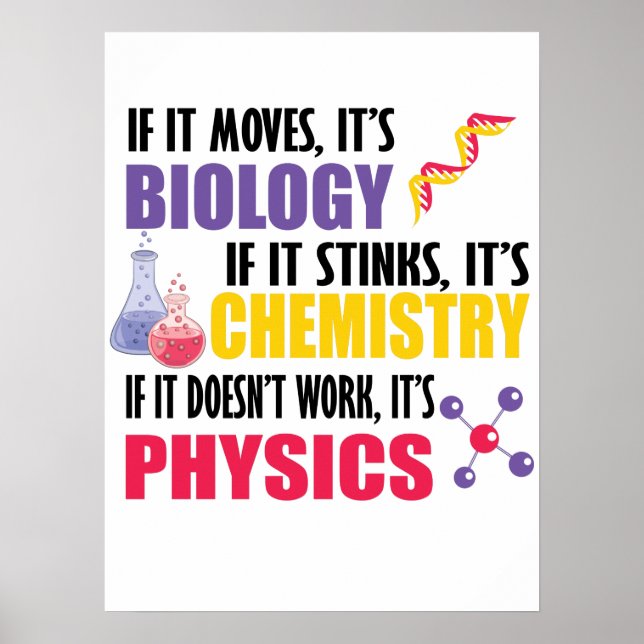 Poster Se ele se mexer é biologia (Frente)