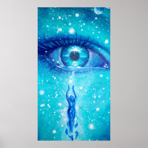 Poster Se eu era uma lágrima em sua pintura da cara