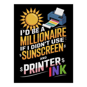 PÓSTER SE EU NÃO USAR TELA SOLAR OU TINTA DE IMPRESSORA