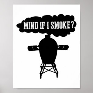 Poster Se Importa Se Eu Fumar Churrasco Engraçado Greland