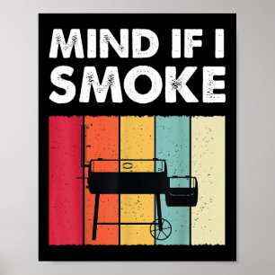 Poster Se Importa Se Eu Fumar Churrascos Engraçados Grela