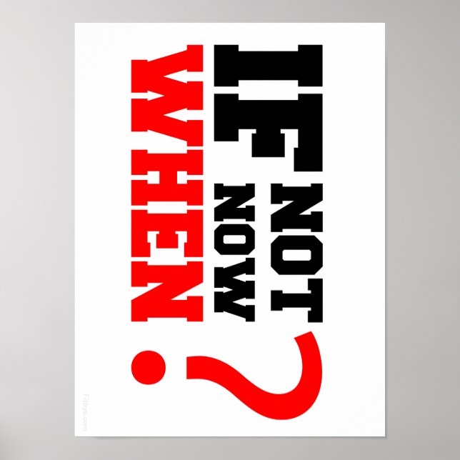 Poster Se não agora. Quando? (Frente)