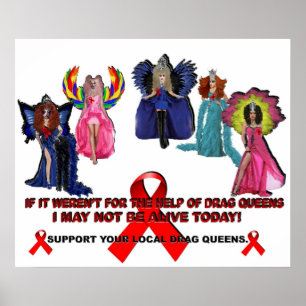 Póster Se não fosse pela ajuda das Rainhas Arrastadas...P