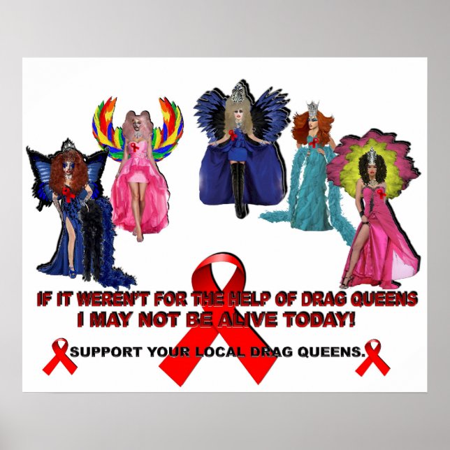 Póster Se não fosse pela ajuda das Rainhas Arrastadas...P (Frente)