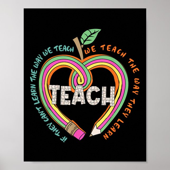 Poster Se não souberem como ensinamos Ed Especial (Frente)