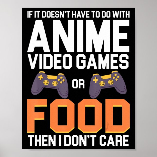 Poster Se não tem a ver com Videos games de anime ou (Frente)