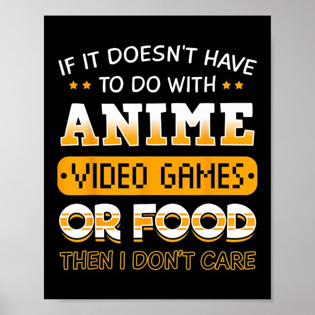 Poster Se não tiver a ver com anime, videogame ou (Frente)