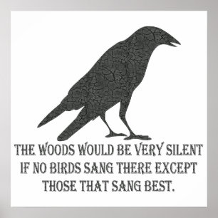 Póster Se nenhum pássaro cantou