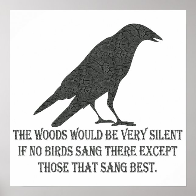 Póster Se Nenhuma Pássaro Cantasse (Frente)