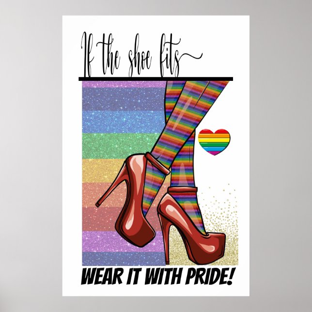 Poster Se o Calçado Ajustado ... Pôster (Frente)