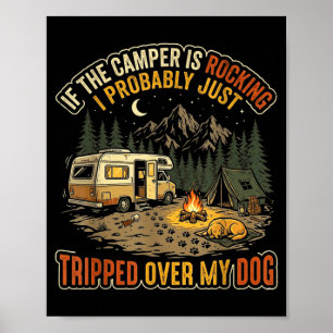 Poster Se o trailer estiver balançando cachorro engraçado