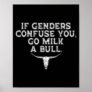 Poster Se Os Genes Confundem Você Vai Leve Um Touro Engra