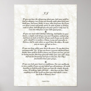Poster SE poema de inspiração para homens novos por
