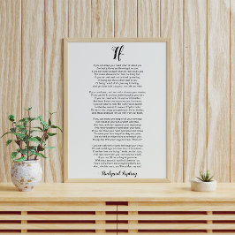 Poster Se Poema de Rudyard Kipling