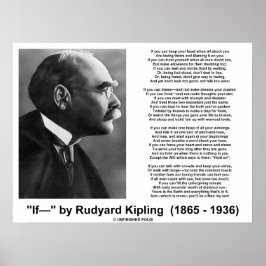 Póster Se Poema De Rudyard Kipling (Imagem De Kipling)