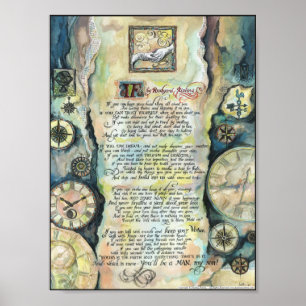 Poster "SE" por Rudyard Kipling - caligrafia