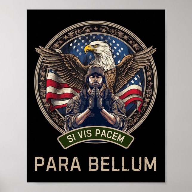 Poster Se Querem Paz Prepare-Se Para A Guerra Si Vis Pace (Frente)