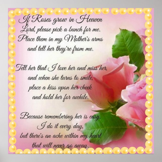 Poster Se Rosas crescerem no Céu, escolha um Bunch para m (Frente)