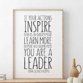 Poster Se Suas Ações Inspirarem Outros, John Quincy Adams