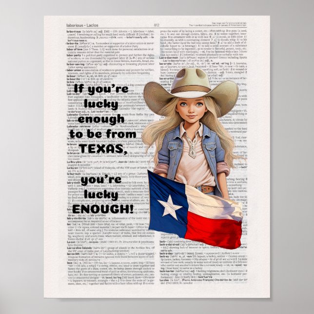 Poster Se tiver sorte de ser do Texas, (Frente)